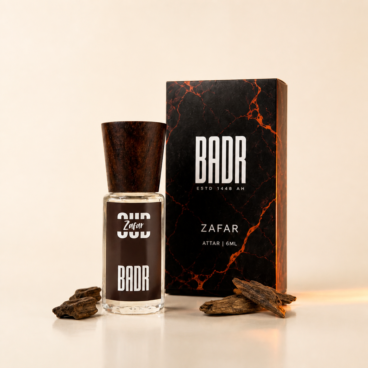 Oud Zafar attar and box